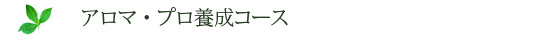 アロマプロ養成コース
